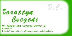 dorottya csegedi business card